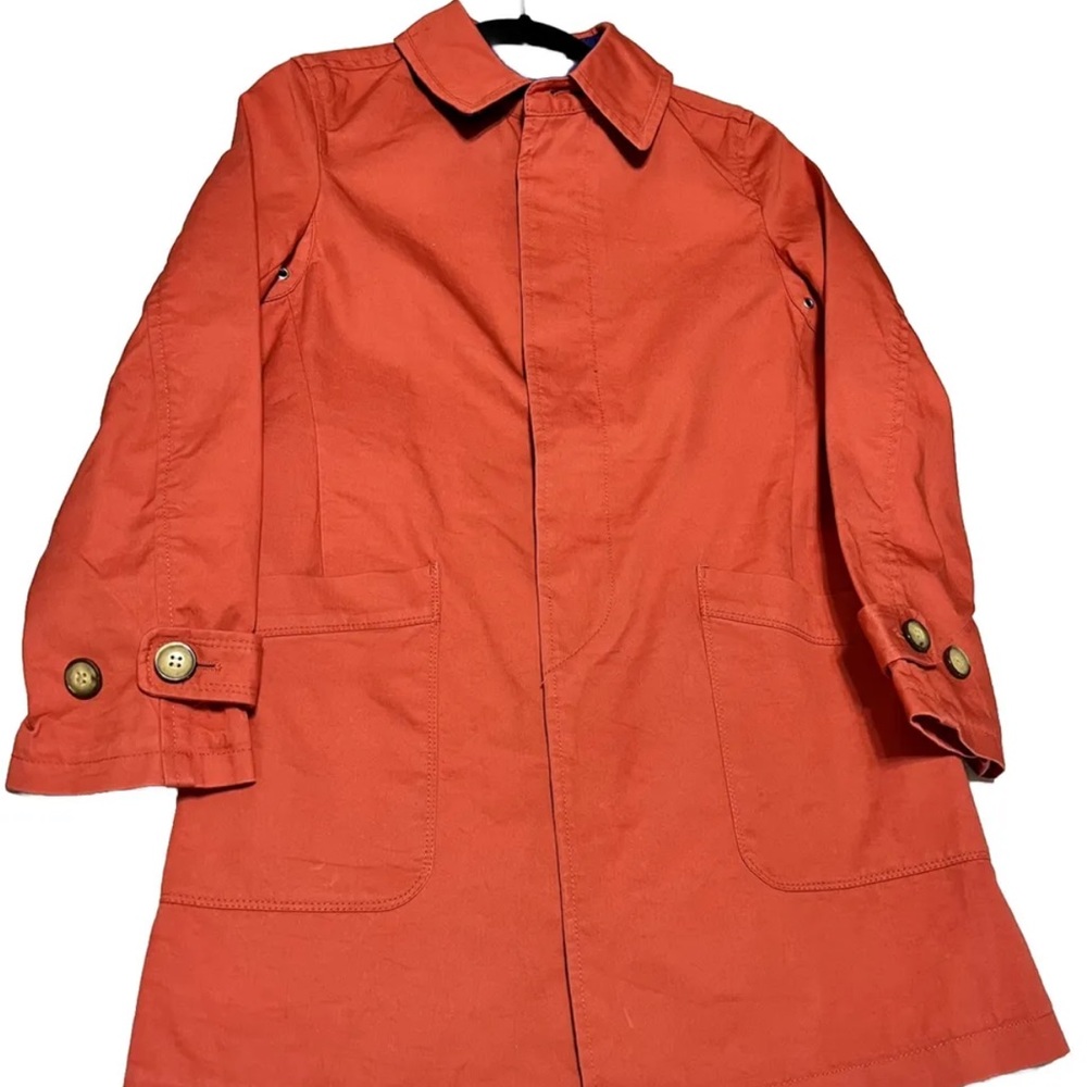 Vintage Rope Picnic salmon, colored trenchcoat, size small